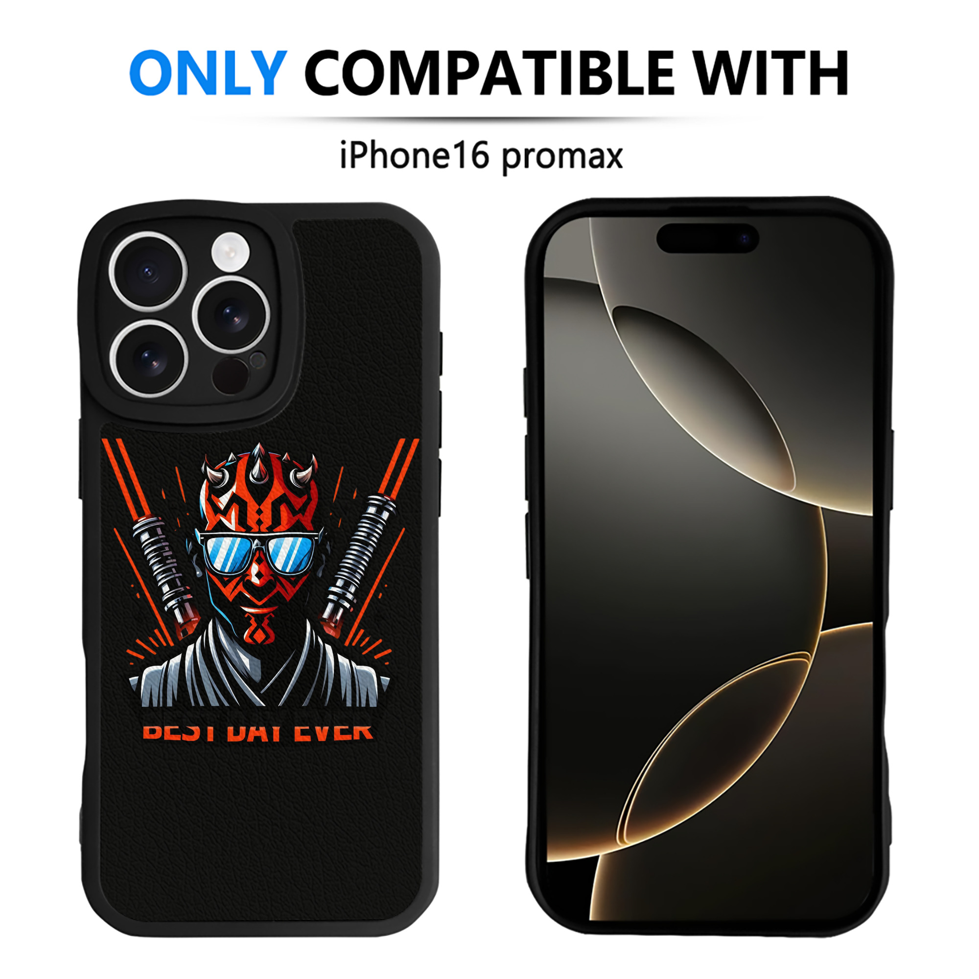 （画像用） スター・ウォーズ Star Wars 【iPhone 16シリーズ対応】シリコンスマホケース（レザー調） 材質：シリコン